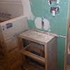 Building bathroom storage: Basement